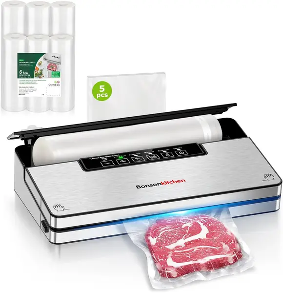 Profi Vakuumier-Set Edelstahl Starkes Vakuumiergerät